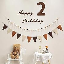 ichi様✶⋆確認用ページ バースデーガーランド Amazon.co.jp: Uchi 2歳 誕生日 飾り 可愛いシンプル 誕生日 飾り付け